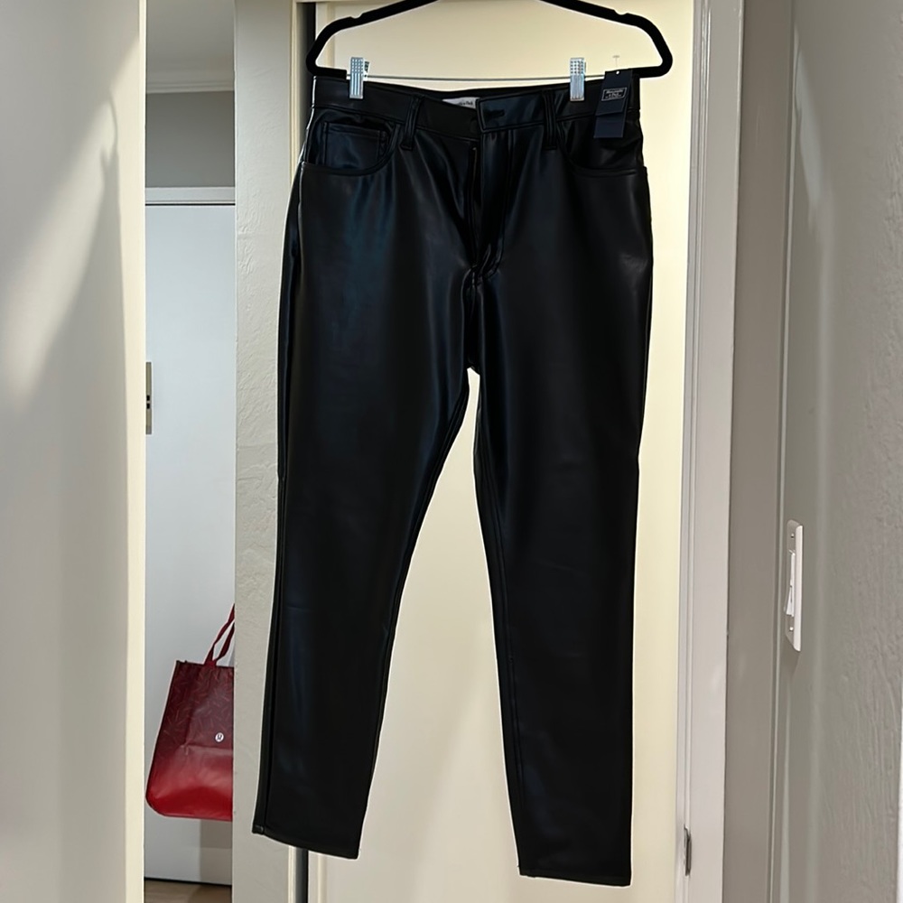 Abercrombie Curve Love fake leather pants